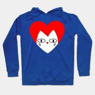 LOVE WHITE CAT Hoodie